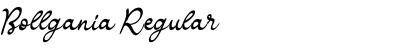 Download Bollgania Regular Font Title Preview