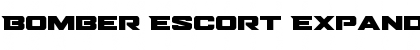 Download Bomber Escort Expanded Regular Font Title Preview