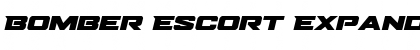 Download Bomber Escort Expanded Italic Regular Font Title Preview