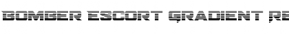 Download Bomber Escort Gradient Regular Font Title Preview