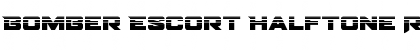 Download Bomber Escort Halftone Regular Font Title Preview