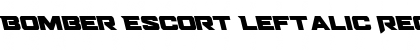 Download Bomber Escort Leftalic Regular Font Title Preview