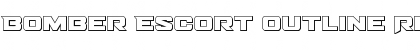 Download Bomber Escort Outline Regular Font Title Preview