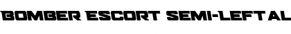 Download Bomber Escort Semi-Leftalic Regular Font Title Preview