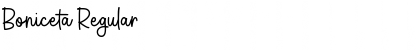 Download Boniceta Regular Font Title Preview