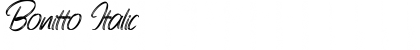 Download Bonitto Italic Font Title Preview