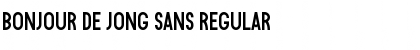 Download Bonjour De Jong Sans Regular Font Title Preview
