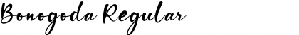 Download Bonogoda Regular Font Title Preview