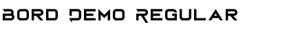 Download Bord Demo Regular Font Title Preview