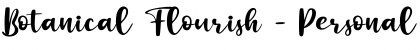 Download Botanical Flourish - Personal U Regular Font Title Preview
