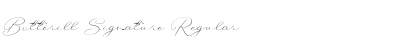 Download Botterill Signature Regular Font Title Preview