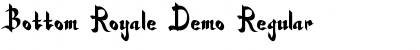 Download Bottom Royale Demo Regular Font Title Preview