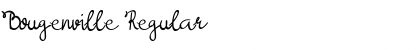 Download Bougenville Regular Font Title Preview