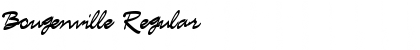 Download Bougenville Regular Font Title Preview