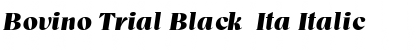 Download Bovino Trial Black  Ita Italic Font Title Preview