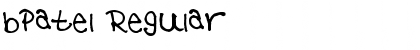 Download bpatel Regular Font Title Preview