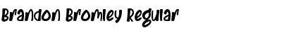 Download Brandon Bromley Regular Font Title Preview