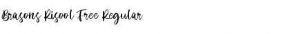 Download Brasons Risool Free Regular Font Title Preview