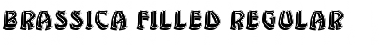 Download Brassica Filled Regular Font Title Preview