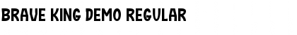 Download Brave King Demo Regular Font Title Preview