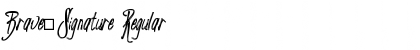 Download Brave_Signature Regular Font Title Preview