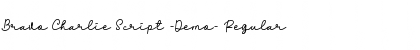 Download Bravo Charlie Script -Demo- Regular Font Title Preview
