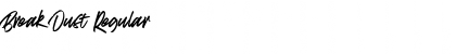 Download Break Dust Regular Font Title Preview