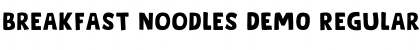 Download Breakfast Noodles DEMO Regular Font Title Preview