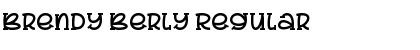 Download Brendy Berly Regular Font Title Preview