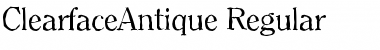 Download ClearfaceAntique Regular Font Title Preview
