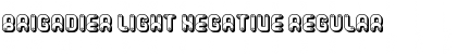 Download Brigadier Light Negative Regular Font Title Preview