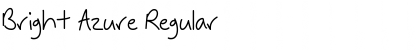 Download Bright Azure Regular Font Title Preview