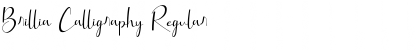 Download Brillia Calligraphy Regular Font Title Preview