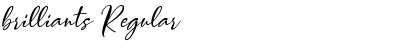 Download brilliants Regular Font Title Preview