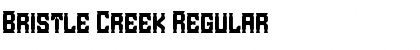 Download Bristle Creek Regular Font Title Preview