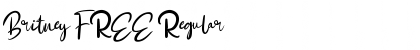 Download Britney FREE Regular Font Title Preview