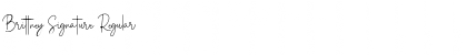 Download Brittney Signature Regular Font Title Preview