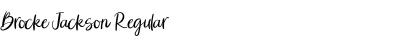Download Brocke Jackson Regular Font Title Preview