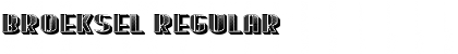 Download Broeksel Regular Font Title Preview