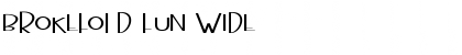 Download Brokefold Fun Wide Font Title Preview