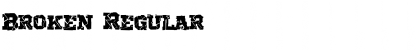 Download Broken Regular Font Title Preview