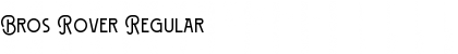 Download Bros Rover Regular Font Title Preview