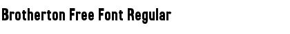 Download Brotherton Free Font Regular Font Title Preview