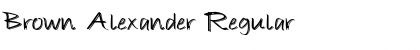 Download Brown Alexander Regular Font Title Preview