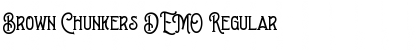 Download Brown Chunkers DEMO Regular Font Title Preview