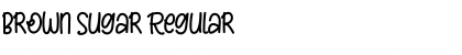 Download Brown Sugar Regular Font Title Preview