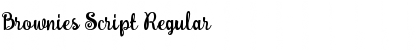 Download Brownies Script Regular Font Title Preview