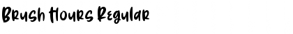 Download Brush Hours Regular Font Title Preview