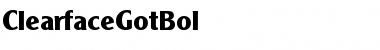 Download ClearfaceGotBol Regular Font Title Preview