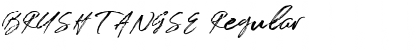 Download BRUSH TANGSE Regular Font Title Preview